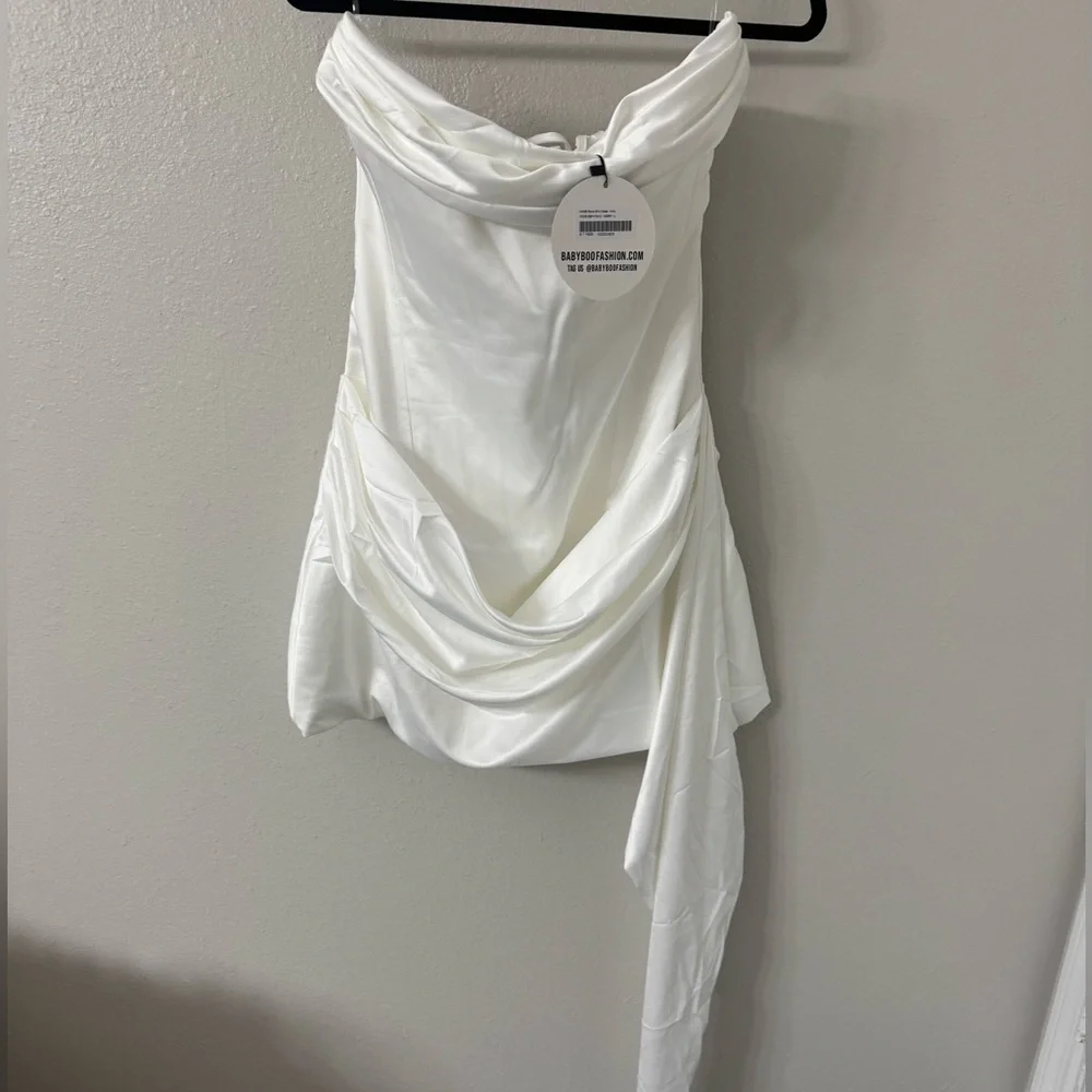 Babyboo Mona Mini Dress (Ivory) - Picture 5 of 6